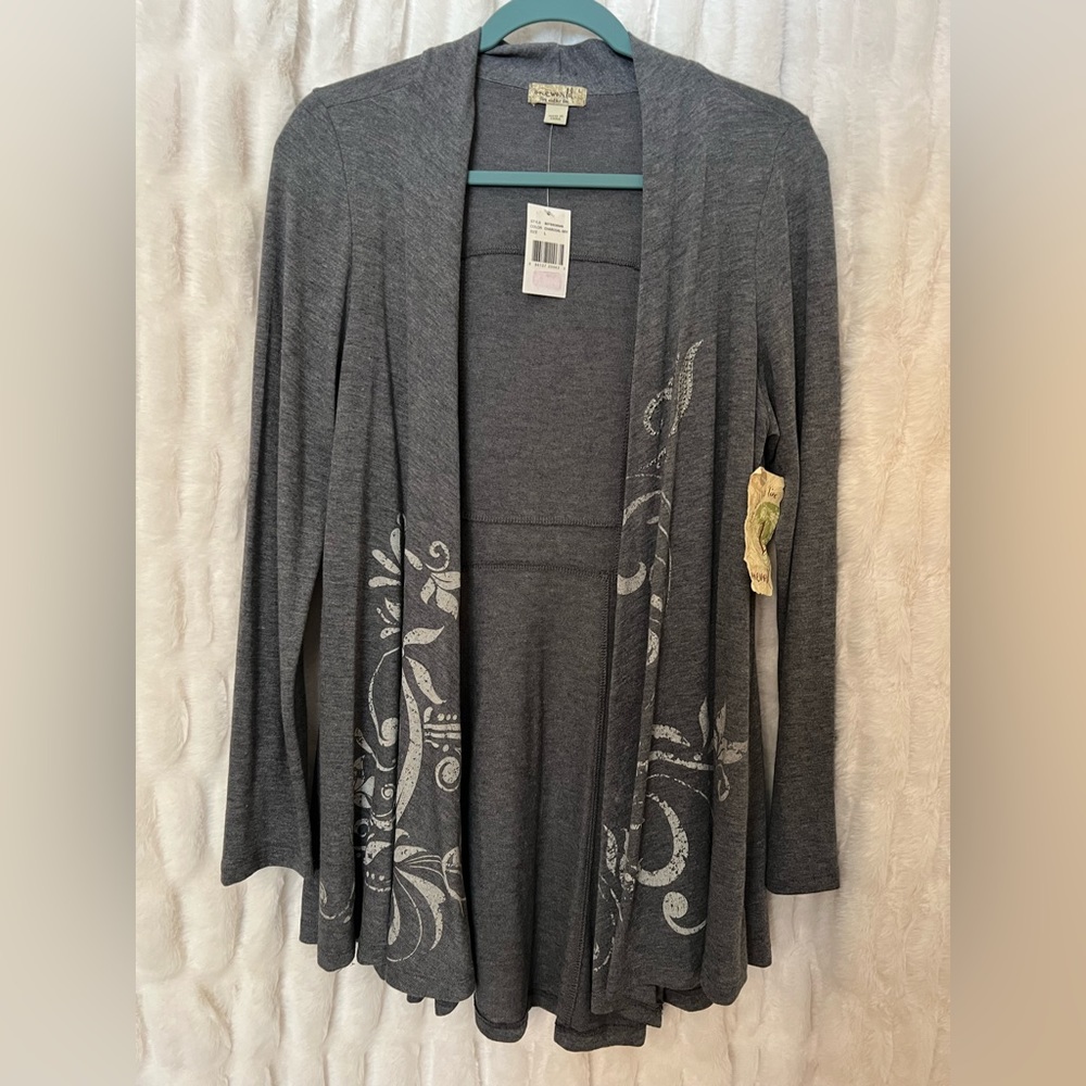 NWT, Brand, One World. Dark gray lt. weight jacket.